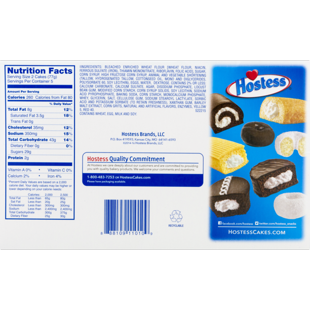 Hostess Twinkies Cakes, 10 count, 13.58 oz
