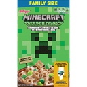 Kellogg's Minecraft Creeper Crunch Breakfast Cereal, 7 Vitamins and Minerals, Kids Snacks, Cinnamon with Marshmallows, 12.7oz, 1 Box