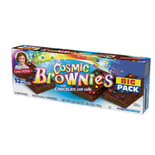 Little Debbie Big Pack Cosmic Brownies with Chocolate Chip Candy - 12 CT
