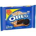 OREO Caramel Coconut Flavored Creme Chocolate Sandwich Cookies, Family Size, 17 oz