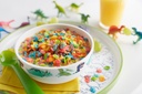 Post Fruity PEBBLES Cereal, Gluten Free, 10 Essential Vitamins and Minerals, Sweetened Rice Cereal, 20.5 Ounce