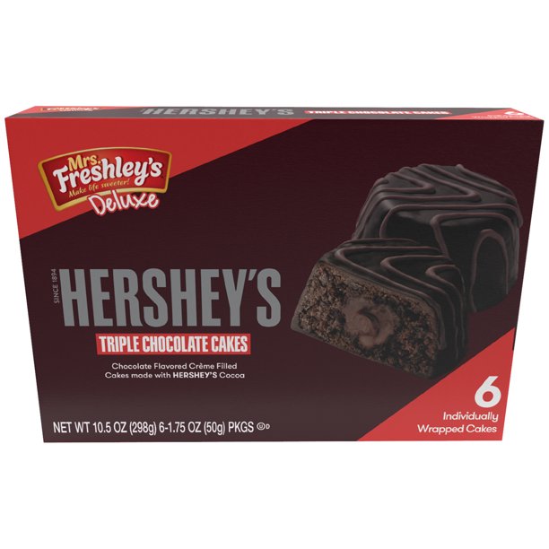 [GG-058] Mrs. Freshley's Kosher Triple Chocolate Cakes, 1.75 Oz, 6 Count