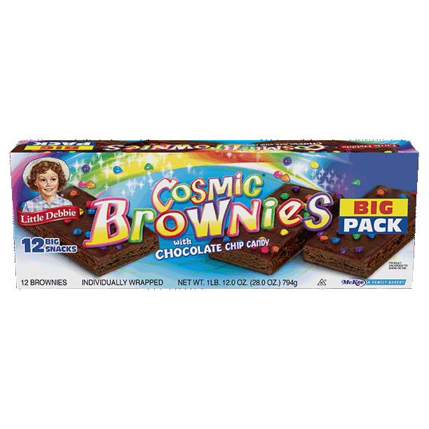Little Debbie Big Pack Cosmic Brownies with Chocolate Chip Candy - 12 CT
