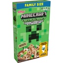 Kellogg's Minecraft Creeper Crunch Breakfast Cereal, 7 Vitamins and Minerals, Kids Snacks, Cinnamon with Marshmallows, 12.7oz, 1 Box