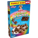 Kellogg's Little Debbie Breakfast Cereal, 9 Vitamins and Minerals, Kids Snacks, Cosmic Brownies, 13.2oz, 1 Box