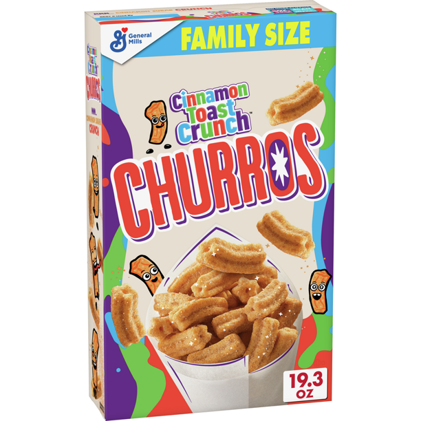 [GG-014] Cinnamon Toast Crunch Churros, Breakfast Cereal, Cinnamon Sugar, 19.3 oz