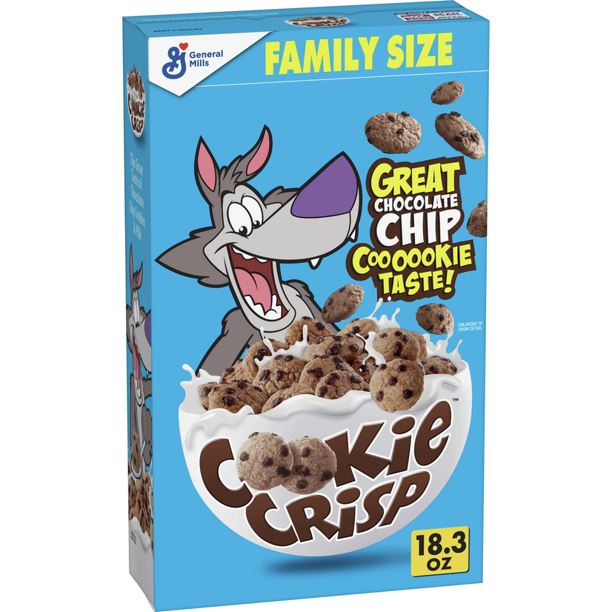 [GG-015] Cookie Crisp Breakfast Cereal, Chocolate Chip Cookie, 18.3 oz