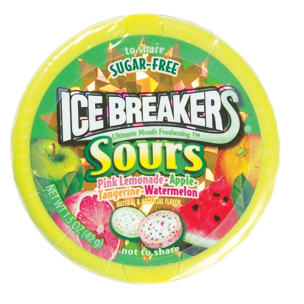 [GG-032] Icebreaker Original Sours Sugar Free Mints, 1.5 oz
