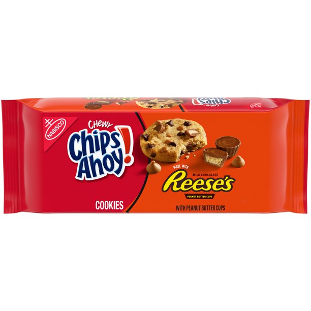 CHIPS AHOY! Chewy Chocolate Chip Cookies with Reese's Peanut Butter Cups, 9.5 oz