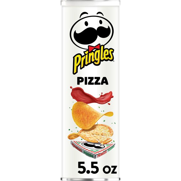 [GG-093] Pringles Potato Crisps Chips, Lunch Snacks, Snacks On The Go, Pizza, 5.5oz, 1 Can