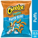 Cheetos Puffs Cheese Flavored Snacks, Party Size, 13.5 oz Bag