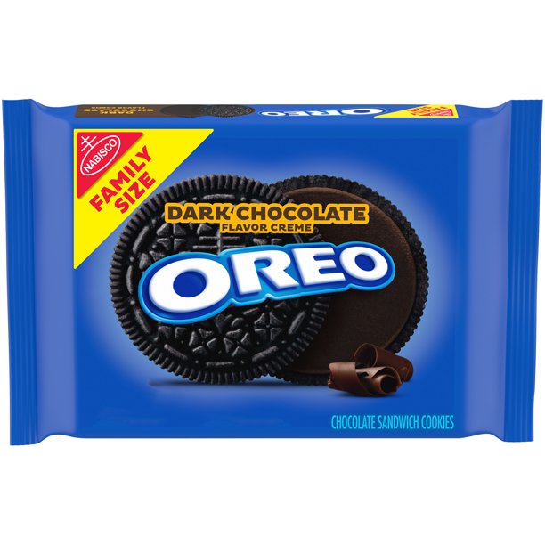 [GG-080] Oreo Dark Chocolate Crème Chocolate Sandwich Cookies, 1- 17 Oz Family Size Packages