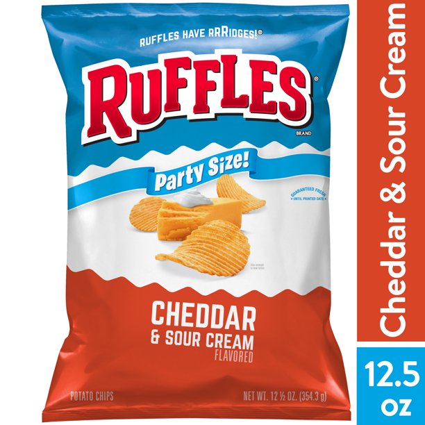 [GG-103] Ruffles Potato Chips Cheddar & Sour Cream Flavored 12.5 Oz