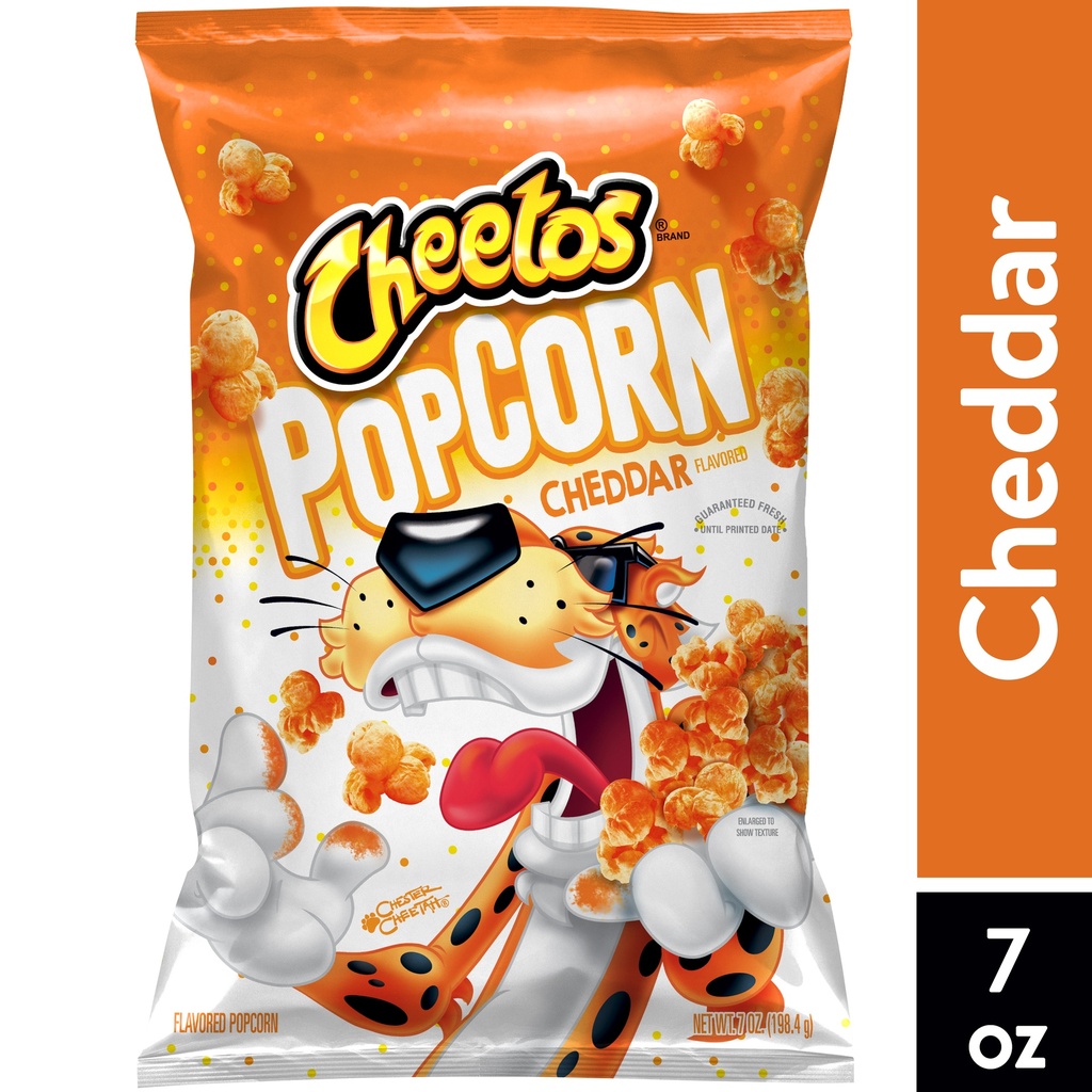 Cheetos Cheddar Flavored Popcorn, 7 oz Bag