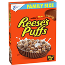 Reese's Puffs Whole Grain Peanut Butter Chocolate Breakfast Cereal, 20.7 oz.