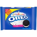 Oreo Birthday Cake Chocolate Sandwich Cookies, 1- 17 Oz Family Size Package, 1Count