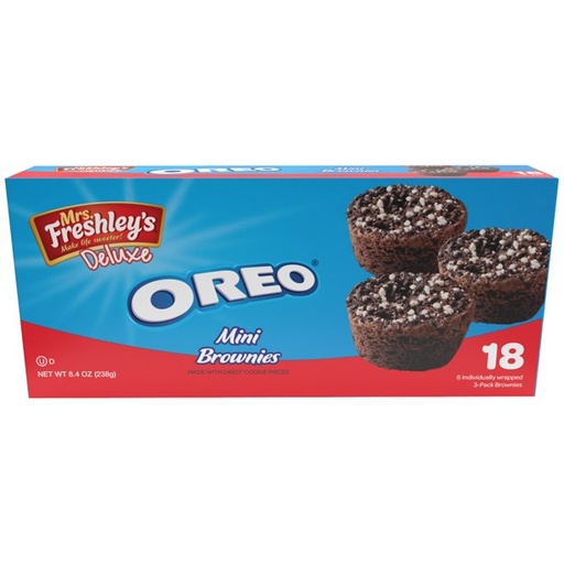 [GG-060] Mrs. Freshley's® Deluxe Oreo® Mini Brownies, 18 ct Box