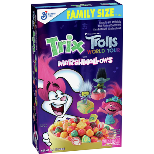 [GG-115] Trix Trolls with Marshmallows Breakfast Cereal, 15.5 oz