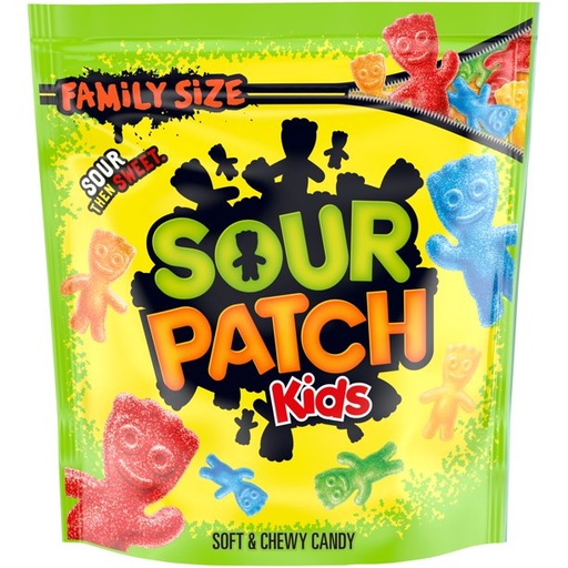 [GG-107] SOUR PATCH KIDS Soft & Chewy Candy, Halloween Candy, Family Size, 1.8 lb Bag