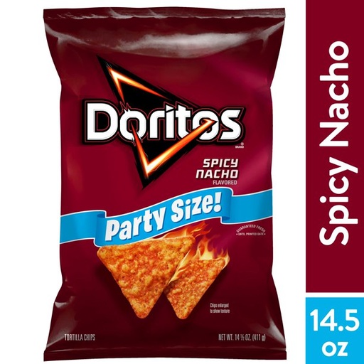 [GG-019] Doritos Tortilla Chips Spicy Nacho Flavored 14.5 Oz