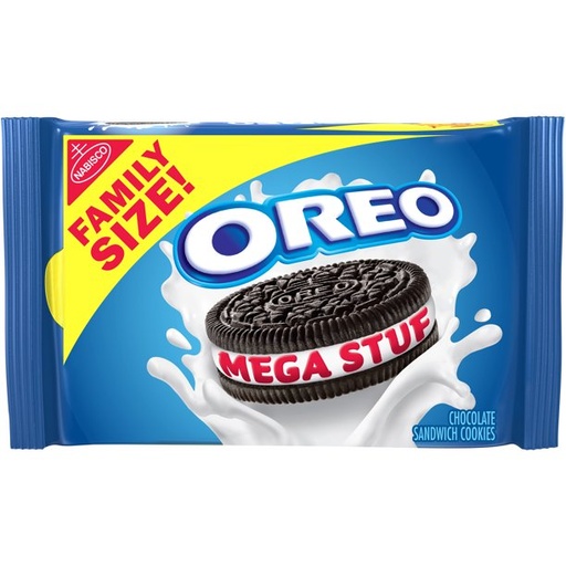 [GG-072] OREO Mega Stuf Chocolate Sandwich Cookies, 1 Resealable Family Size Pack